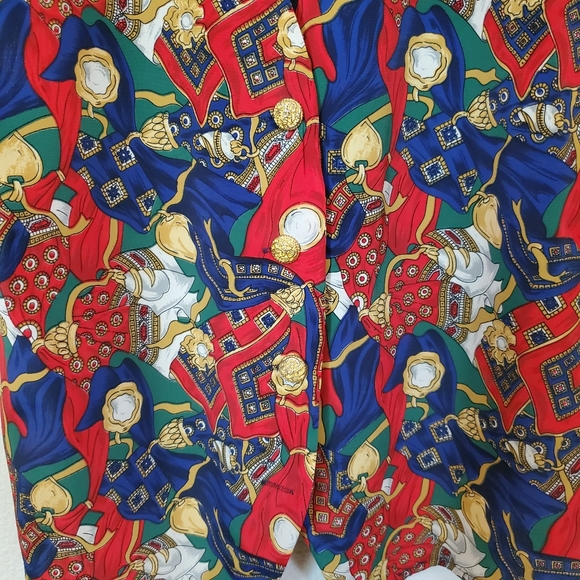 12 L Vintage Button Down Red Vest - Picture 4 of 9